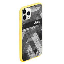 Чехол iPhone 11 Pro матовый Jeep - спорт, цвет: 3D-желтый — фото 2