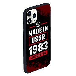 Чехол iPhone 11 Pro матовый Made in USSR 1983 - limited edition, цвет: 3D-черный — фото 2