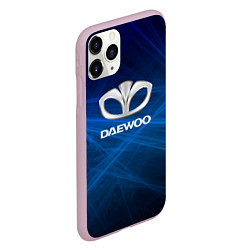 Чехол iPhone 11 Pro матовый Daewoo - лучи, цвет: 3D-розовый — фото 2