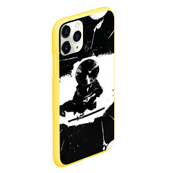Чехол iPhone 11 Pro матовый Дзин в окружении, цвет: 3D-желтый — фото 2