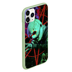 Чехол iPhone 11 Pro матовый Slipknot-Corey Taylor, цвет: 3D-салатовый — фото 2