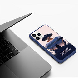 Чехол iPhone 11 Pro матовый Дзин Сакай art, цвет: 3D-тёмно-синий — фото 2