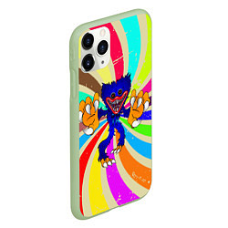 Чехол iPhone 11 Pro матовый Хагги Вагги Huggy Wuggy, цвет: 3D-салатовый — фото 2