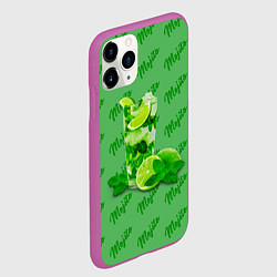Чехол iPhone 11 Pro матовый Мохито - коктейль, цвет: 3D-фиолетовый — фото 2