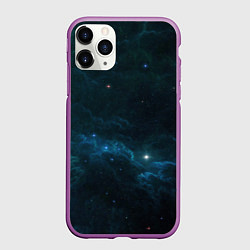 Чехол iPhone 11 Pro матовый Космическая туча, цвет: 3D-фиолетовый