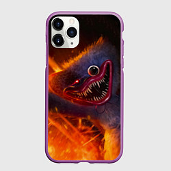 Чехол iPhone 11 Pro матовый POPPY PLAYTIME ХАГИ ВАГИ НАСТИГ ЖЕРТВУ, цвет: 3D-фиолетовый
