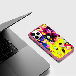 Чехол iPhone 11 Pro матовый Мороженки Вкуснятина, цвет: 3D-малиновый — фото 2
