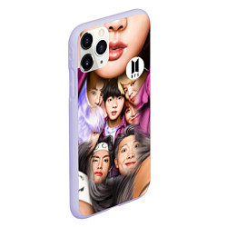 Чехол iPhone 11 Pro матовый BTS Team Photo, цвет: 3D-светло-сиреневый — фото 2