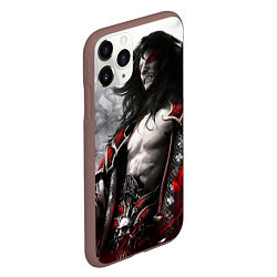 Чехол iPhone 11 Pro матовый Опасный Алукард - Castlevania, цвет: 3D-коричневый — фото 2