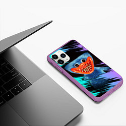 Чехол iPhone 11 Pro матовый Зубастый Хагги Вагги, цвет: 3D-фиолетовый — фото 2
