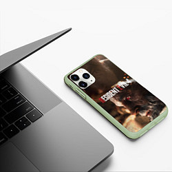Чехол iPhone 11 Pro матовый Biohazard RE:4, цвет: 3D-салатовый — фото 2