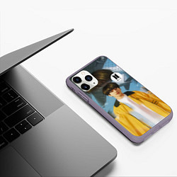 Чехол iPhone 11 Pro матовый BTS Euphoria, цвет: 3D-серый — фото 2