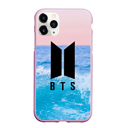 Чехол iPhone 11 Pro матовый BTS Sea, цвет: 3D-розовый