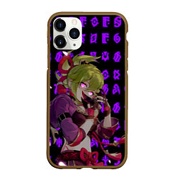 Чехол iPhone 11 Pro матовый Куки Синоби - Геншин импакт - Банда Аратаки, цвет: 3D-коричневый