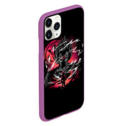 Чехол iPhone 11 Pro матовый Goku dragon ball аниме, цвет: 3D-фиолетовый — фото 2