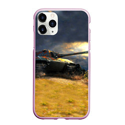 Чехол iPhone 11 Pro матовый Танк Е100, цвет: 3D-розовый