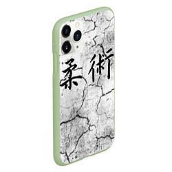 Чехол iPhone 11 Pro матовый Джиу-Джитсу : Потресканная земля, цвет: 3D-салатовый — фото 2