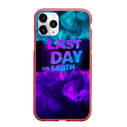 Чехол iPhone 11 Pro матовый The last of us - абстракция неон, цвет: 3D-красный