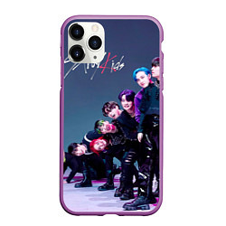 Чехол iPhone 11 Pro матовый Stray Kids K Idols, цвет: 3D-фиолетовый