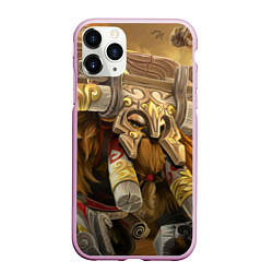 Чехол iPhone 11 Pro матовый Earthshaker art, цвет: 3D-розовый