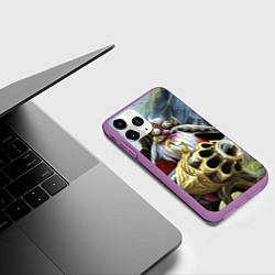 Чехол iPhone 11 Pro матовый Снайпер арт, цвет: 3D-фиолетовый — фото 2