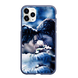 Чехол iPhone 11 Pro матовый Титаник Холод, цвет: 3D-серый