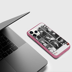 Чехол iPhone 11 Pro матовый Go Live Stray Kids, цвет: 3D-малиновый — фото 2