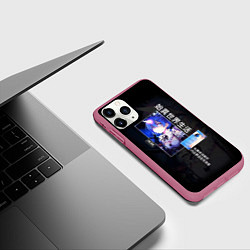 Чехол iPhone 11 Pro матовый Re: Zero жизнь с нуля в другом мире - Rem, цвет: 3D-малиновый — фото 2