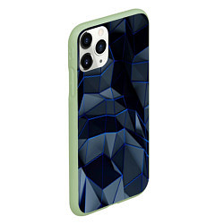 Чехол iPhone 11 Pro матовый Абстрактный узор, цвет: 3D-салатовый — фото 2