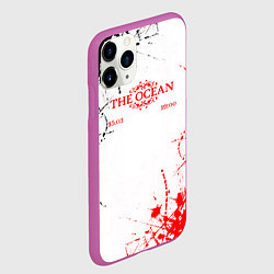 Чехол iPhone 11 Pro матовый Blue october - краска, цвет: 3D-фиолетовый — фото 2