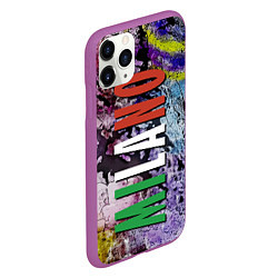 Чехол iPhone 11 Pro матовый Avant-garde color texture - Milano, цвет: 3D-фиолетовый — фото 2