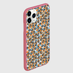 Чехол iPhone 11 Pro матовый Череп с ушами, цвет: 3D-малиновый — фото 2