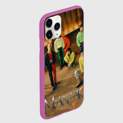 Чехол iPhone 11 Pro матовый Stray Kids Maniac, цвет: 3D-фиолетовый — фото 2