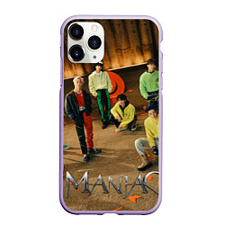 Чехол iPhone 11 Pro матовый Stray Kids Maniac, цвет: 3D-светло-сиреневый