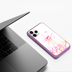 Чехол iPhone 11 Pro матовый Twice градиент, цвет: 3D-фиолетовый — фото 2