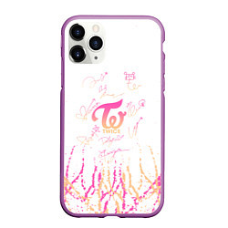 Чехол iPhone 11 Pro матовый Twice градиент, цвет: 3D-фиолетовый