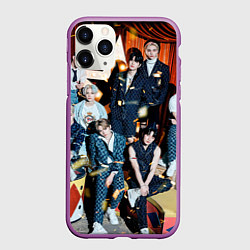 Чехол iPhone 11 Pro матовый Stray Kids Circus, цвет: 3D-фиолетовый