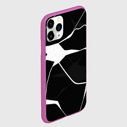 Чехол iPhone 11 Pro матовый Черно-белая классика, цвет: 3D-фиолетовый — фото 2