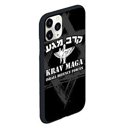 Чехол iPhone 11 Pro матовый Krav-maga emblem, цвет: 3D-черный — фото 2