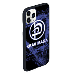 Чехол iPhone 11 Pro матовый Krav-maga tactical defense system emblem, цвет: 3D-черный — фото 2