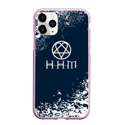 Чехол iPhone 11 Pro матовый Him - Краска, цвет: 3D-розовый