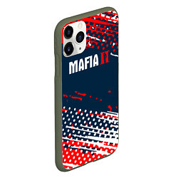 Чехол iPhone 11 Pro матовый Mafia краска, цвет: 3D-темно-зеленый — фото 2