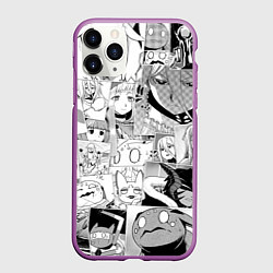 Чехол iPhone 11 Pro матовый Да я паук и что с того pattern, цвет: 3D-фиолетовый