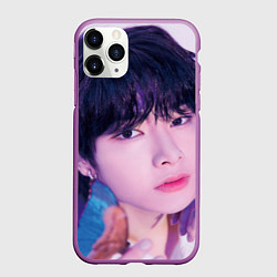 Чехол iPhone 11 Pro матовый Stray Kids 2nd World Tour Maniac I N, цвет: 3D-фиолетовый