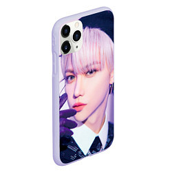 Чехол iPhone 11 Pro матовый Stray Kids 2nd World Tour Maniac Felix, цвет: 3D-светло-сиреневый — фото 2