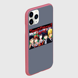 Чехол iPhone 11 Pro матовый Игра друзей - аниме, цвет: 3D-малиновый — фото 2