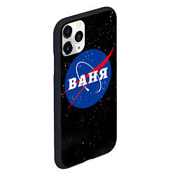 Чехол iPhone 11 Pro матовый Ваня Наса космос, цвет: 3D-черный — фото 2