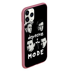 Чехол iPhone 11 Pro матовый Depeche Mode portrait, цвет: 3D-малиновый — фото 2