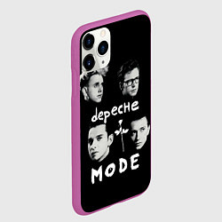 Чехол iPhone 11 Pro матовый Depeche Mode portrait, цвет: 3D-фиолетовый — фото 2