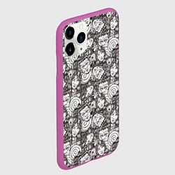 Чехол iPhone 11 Pro матовый Мужчина и женщина Франкенштейн, цвет: 3D-фиолетовый — фото 2